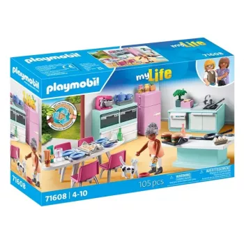 Cocina Playmobil My Life Kitchen 71608 multicolor plástico 4-10 años
