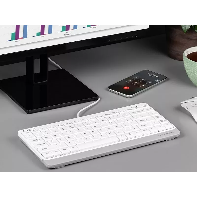 Teclado A4Tech FSTYLER FK11 blanco A4TKLA47119 (A4TKLA47119)