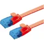 VALUE cable de parcheo Cat.6A (clase EA) UTP, extraplano, rojo, 3 m (21.99.2023)