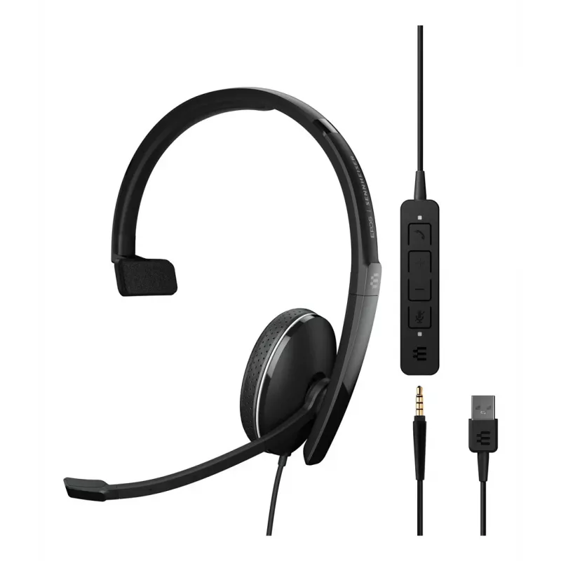 EPOS ADAPT 135 USB II auriculares con cable oficina/call center USB Type-A negros