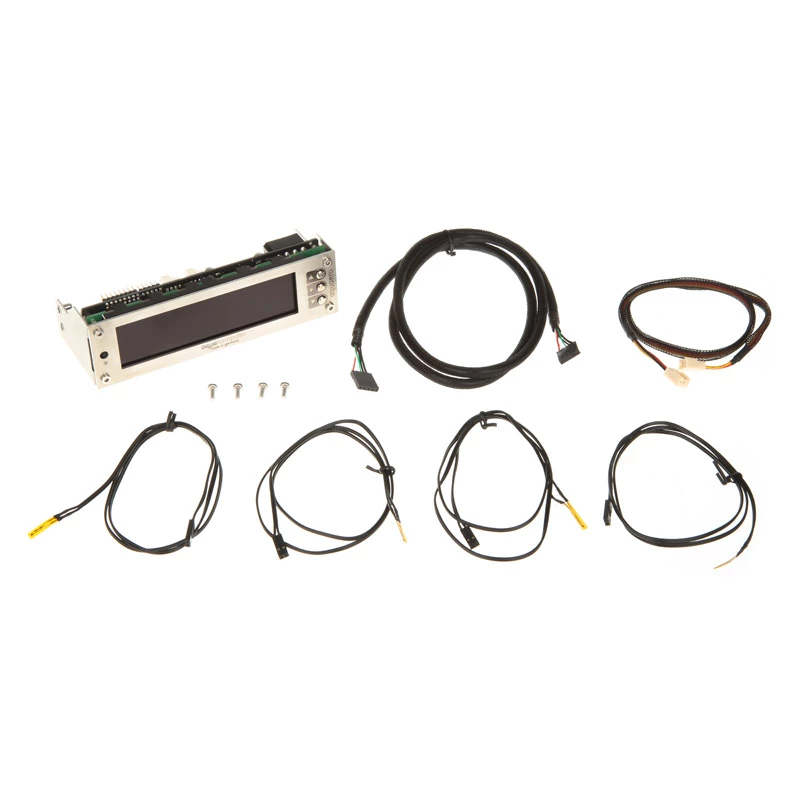 Controlador de ventilador Aqua Computer 53145 LCD acero inoxidable