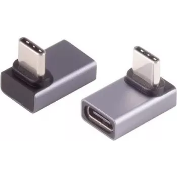 Adaptador USB-C ShiverPeaks Pro en ángulo de 90° 4.0 – conector macho USB-C en ángulo recto, para dispositivos compatibles con USB4/USB3.2
