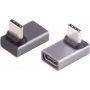 Adaptador USB-C ShiverPeaks Pro en ángulo de 90° 4.0 – conector macho USB-C en ángulo recto, para dispositivos compatibles con USB4/USB3.2