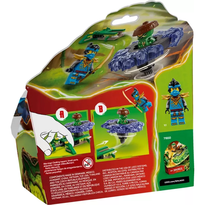 LEGO NINJAGO 71849 Peonza de Nya vs. monstruo elemental