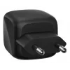Cargador rápido AC de interior Belkin WCH019kqBK — 2× USB‑C, negro, protección OVP/OC/OT/SC