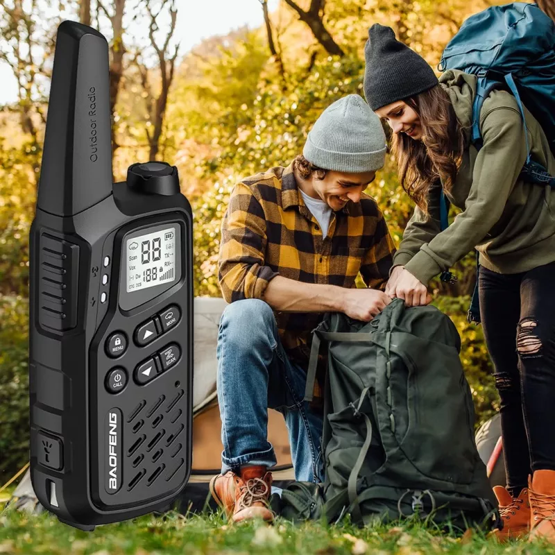 Walkie-talkie Baofeng BF-T25E negro, 2 uds.