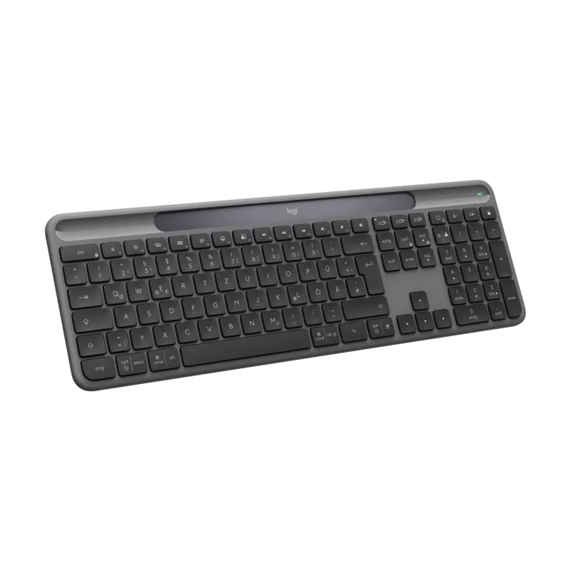 Logitech Signature Slim Solar+ K980 Teclado inalámbrico, QWERTZ alemán, grafito