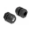 Prensaestopas EX DeLOCK M16 negro 2 uds. poliamida