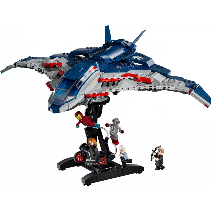 LEGO Marvel Super Heroes 76325 Avengers: Age of Ultron Quinjet, juego de construcción, 1131 piezas, 5 minifiguras, 12+