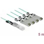 Cable óptico activo QSFP+ a 4 x SFP+ 5 m DeLOCK 84069