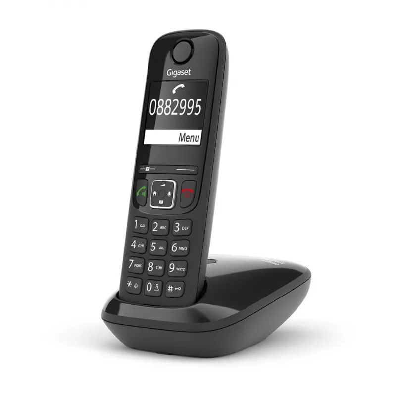 Teléfono analógico/DECT Gigaset AS690 Identificador de llamadas Auricular inalámbrico Negro