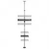 Maclean MC-791N soporte de TV telescópico de suelo a techo con estante, 37-70 pulgadas, 30 kg