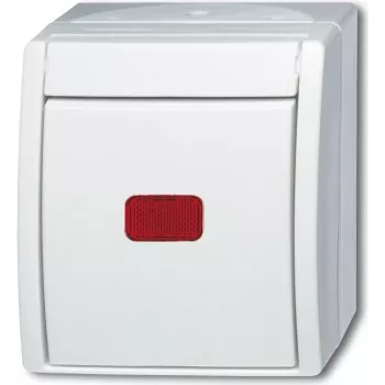 Conmutador de dos direcciones Busch-Jaeger Ocean superficie Blanco 2601/6 SKW-54 (2601/6 SKW-54)