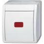 Conmutador de dos direcciones Busch-Jaeger Ocean superficie Blanco 2601/6 SKW-54 (2601/6 SKW-54)