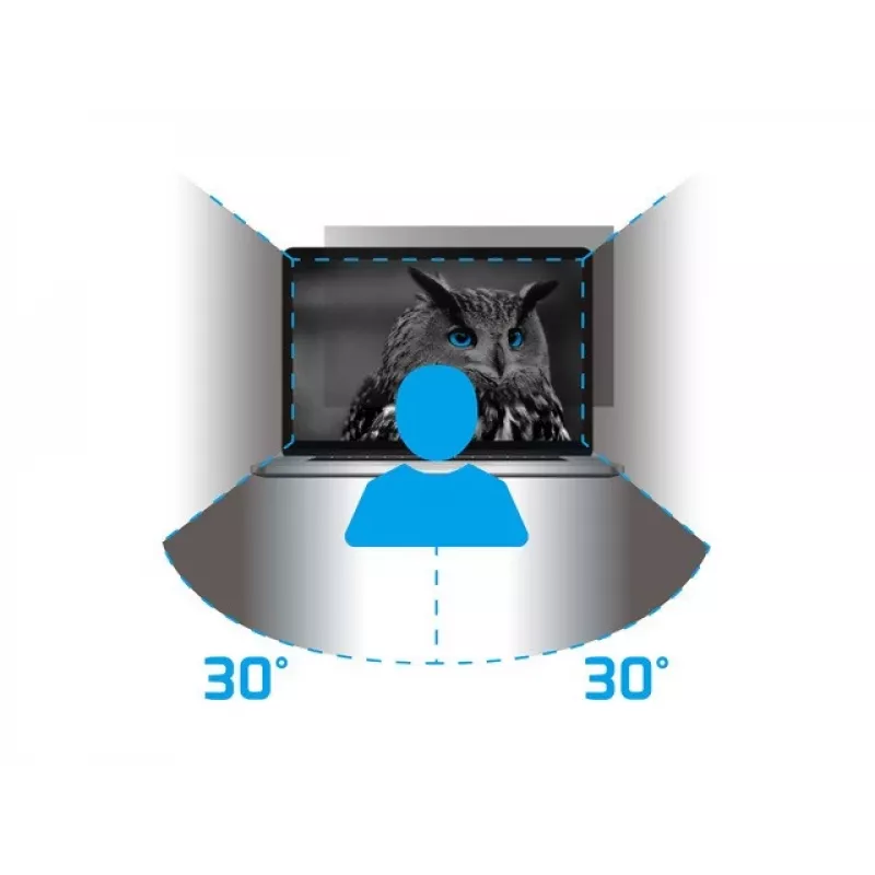 NATEC NFP-2287 Filtro de privacidad para pantalla 40,6 cm (16 inch) monitor/portátil, filtro de privacidad sin marco 2H