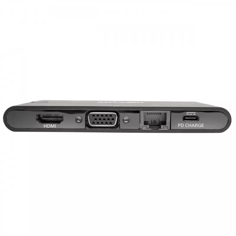 Dock USB-C – 4K HDMI, VGA, USB 3.2 Gen 1, hub USB-A/C, Gigabit Ethernet, ranuras para tarjetas de memoria, carga PD 100 W