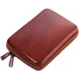 Organizador personal TROIKA CBO25/BR piel sintética marrón terciopelo compartimento con cremallera