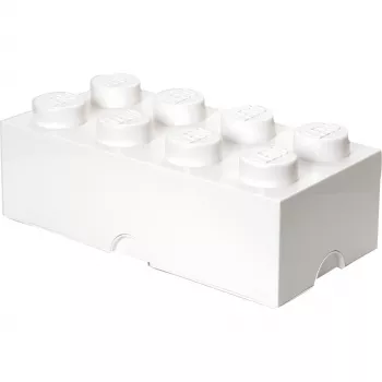 LEGO Storage Brick 8 blanco, caja de almacenamiento blanca