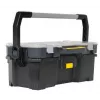 Caja de herramientas/pequeñas piezas Stanley 1-97-514 negra, transparente