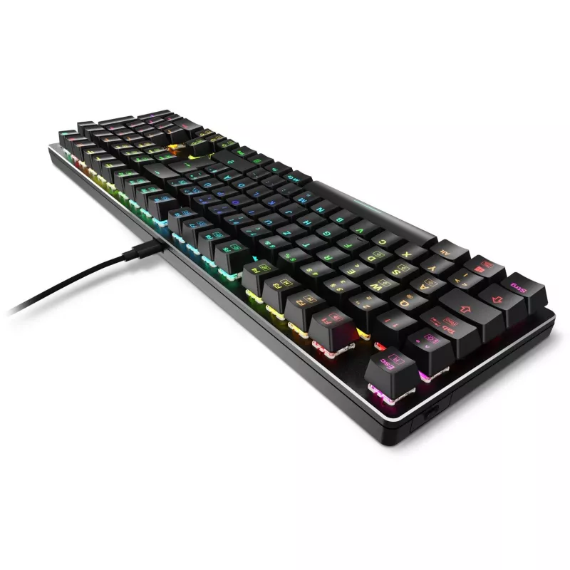 SKILLER SGK36W, Teclado gaming negro, Distribución DE, Huano Red