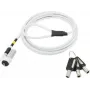 Mobilis 001329 candado de cable blanco 1,8 m (1329)