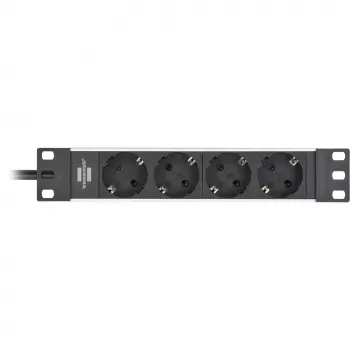 Brennenstuhl 1390007004 alargador 2 m 4 tomas de corriente interior negro - plata (1390007004)