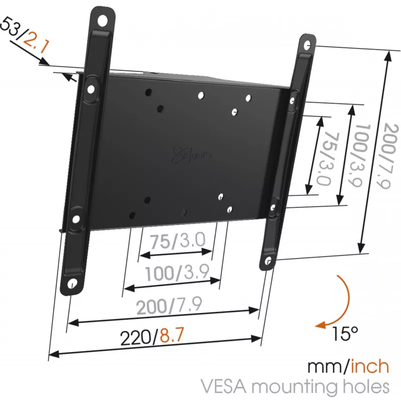 Soporte de pared Vogel's MA2010-A1 Tilt para TVs de 26–40 pulgadas, peso máx. 30 kg, negro