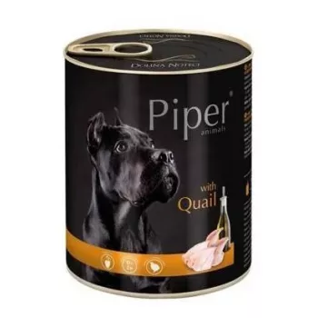 Comida húmeda para perros Dolina Noteci Piper Animals con codorniz 800 g, sin cereales, adulto, 78 % humedad