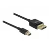 DeLOCK - cable DisplayPort - DisplayPort (M) a Mini DisplayPort (M) - 2 m - negro - compatible con 8K