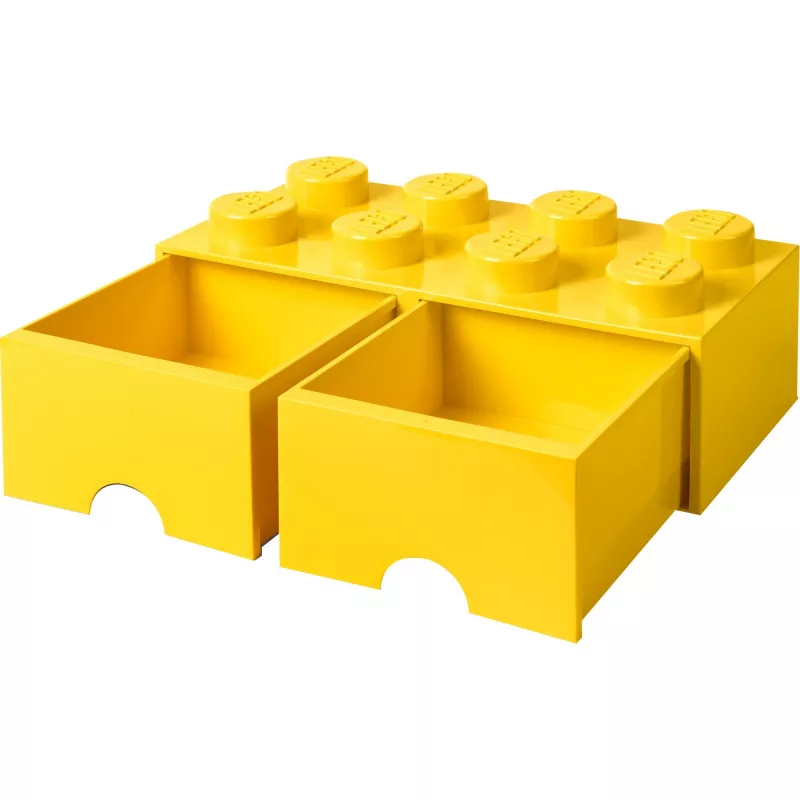 Cajón de almacenamiento LEGO Brick 8 — amarillo (modelo 40061732) cajón de almacenamiento para ladrillos y piezas pequeñas