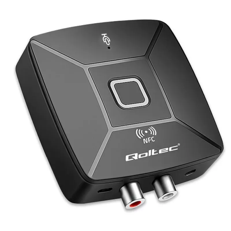 QOLTEC Wireless Audio HiFi emisor/receptor modelo 56981 — puente de audio Bluetooth/Line-In