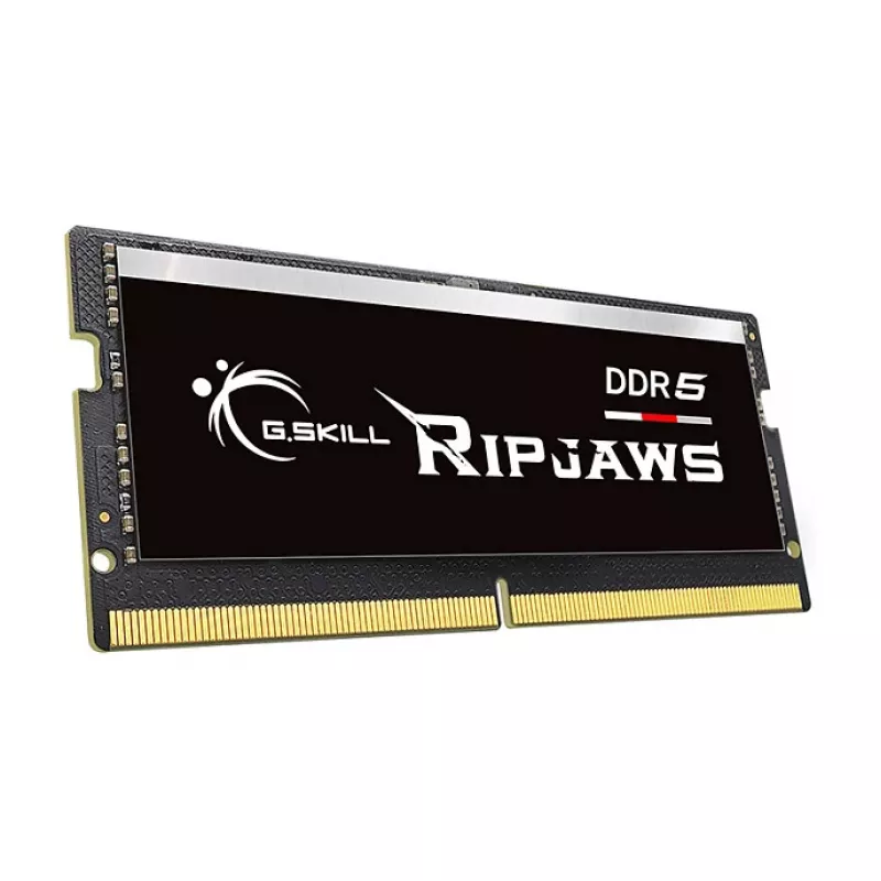 SO-DIMM 64 GB DDR5-5600 (2x 32 GB) kit dual, memoria RAM negra, F5-5600S4645A32GX2-RS, Ripjaws, INTEL XMP