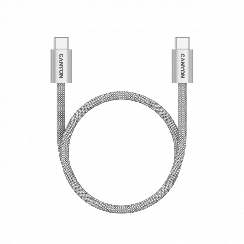 CANYON Cable OnWire 60MG C-C 60W magnético trenzado 1m gris claro