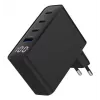Gembird TA-UC-PDQC100LCD-01-BK Cargador para dispositivos móviles, portátil, smartphone, negro, carga rápida AC, interior