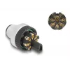 Conector M12 DeLOCK codificado A de 8 polos conector macho conexión por tornillo