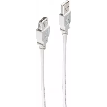 Cable USB ShiverPeaks BS77122 USB 2.0 1,8 m gris