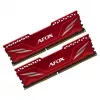 RAM de escritorio DDR4 AFOX 2×16GB 3200MHz CL16 1,35V unbuffered XMP2 roja