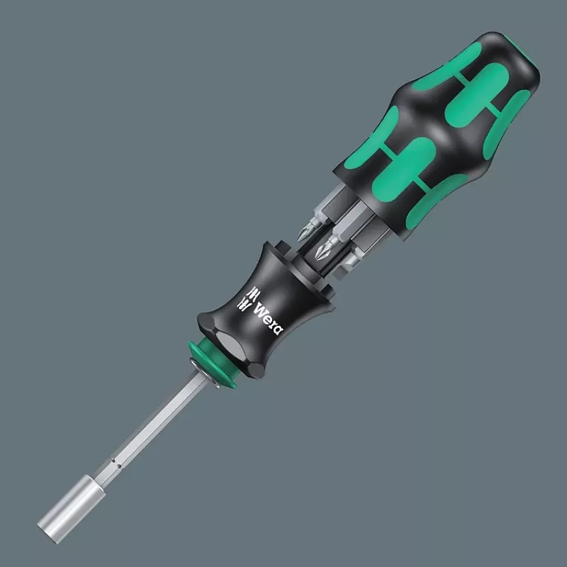 Wera Set de 6 uds. KK28 Kraftform kompakt portabrocas-destornillador
