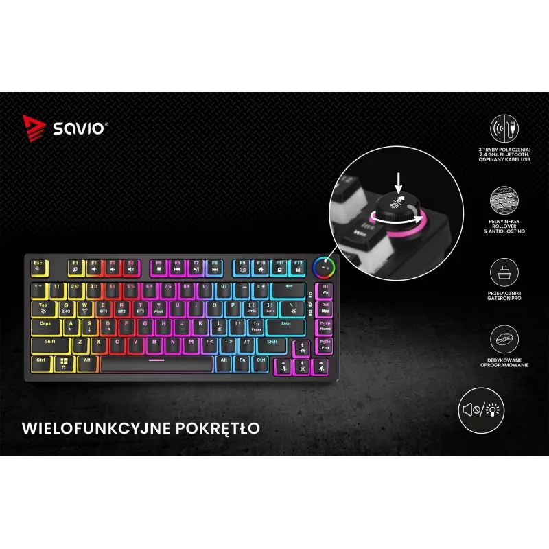 Savio SAVGK-PHENIX YELLOW PUDDING Amarillo USB