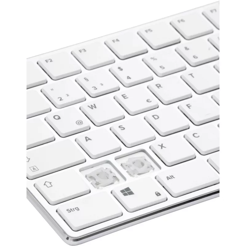 Teclado Speedlink RIVA delgado Metal Scissor Blanco — teclado plano con interruptores de tijera, blanco