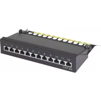 Renkforce caja de parcheo de red de 12 puertos 25,4 cm (10) CAT 6a 1 U (RF-3353154)