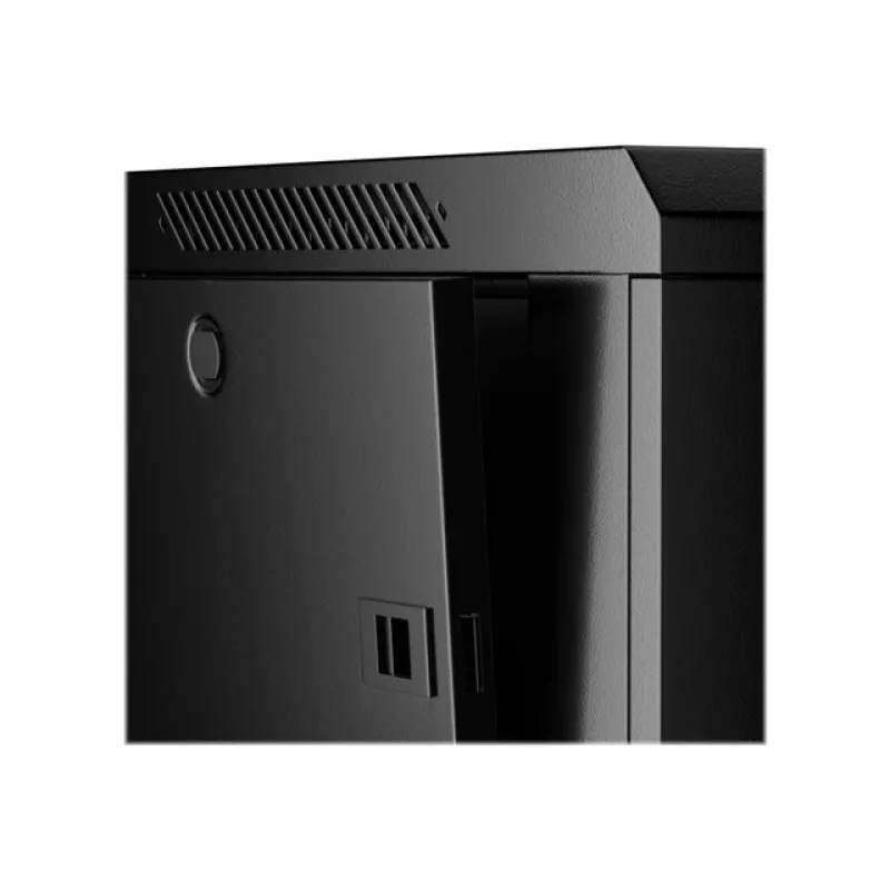 Armario de pared/colgante NETRACK 019-150-645-022 19 pulgadas 15HE/450 mm puerta de cristal negro paneles laterales desmontables