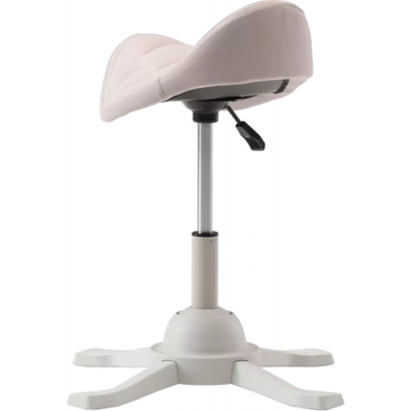 Asiento ergonómico de equilibrio Up Up Toronto blanco, tejido marfil, pistón de gas más largo