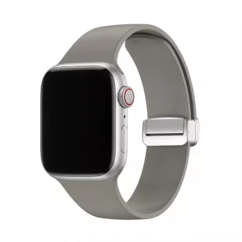 Correa GUAN Premium Plus para Apple Watch 40 mm 41 mm 38 mm 42 mm — Gris/negro