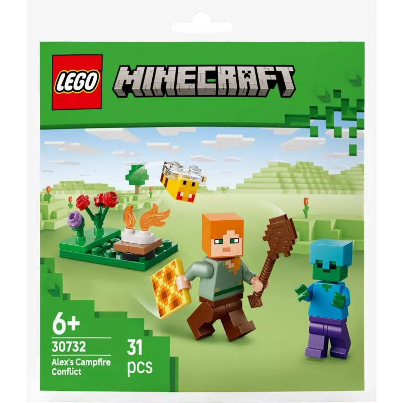Bricks Minecraft 30732 El conflicto de la hoguera de Alex
