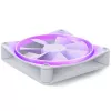Ventilador de carcasa NZXT F120 RGB 120 mm blanco, 4 pines, 1800 rpm, 50,18 CFM, 18 LED