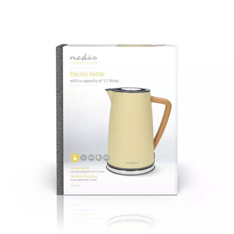 Hervidor de agua Nedis KAWK510EYW 1,7 L Amarillo