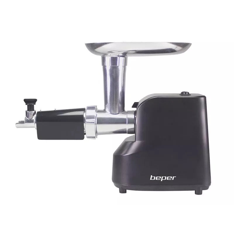Beper P102ROB200 picadora de carne eléctrica con exprimidor de tomate, 1200 W, negra