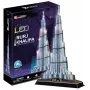 CubicFun L133H puzle 3D Burj Khalifa (Light), 136 piezas, iluminado con LED
