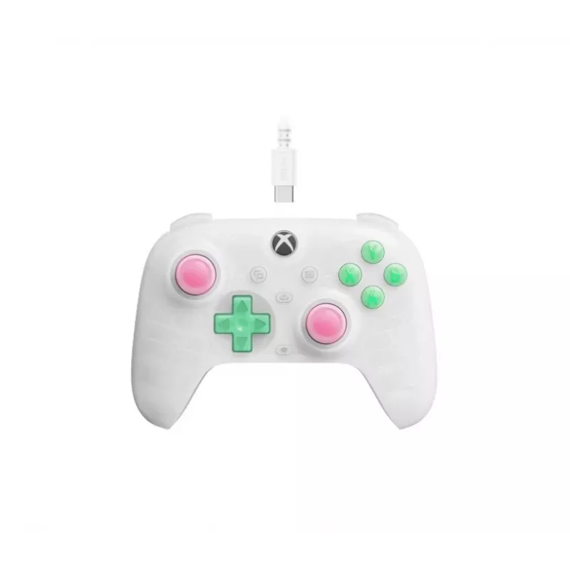 8BitDo Ultimate Mini Wired mando Xbox RET00505, blanco transparente